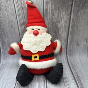 Vintage Ambassador Hallmark 1982 Santa Claus Christmas Bean Bag Shelf Sitter - Picture 1 of 5