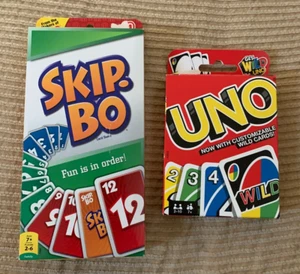 Uno AND Skip-bo Kartenspiele - Neu - Bild 1 von 1