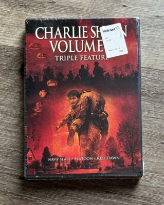 Charlie Sheen Triple Feature: Navy Seals, Platoon, Red Dawn (DVD Set) NEW SEALED - Image 1 of 3