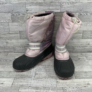 Sorel Snow Boots NY1799-636 Pink Gray Pull Out Liners Women Size 7 - Picture 1 of 10