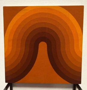 Mira-CURVE Verner Panton Orange Art Panel 37.3cm x 37.2cm - Picture 1 of 7
