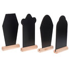  4 PCS Tombstones Signs Coffin Chalkboard Mini for Tables Letter The
