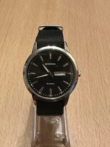 Sekonda 1679 Mens Day/Date Watch with Black Strap - Picture 1 of 5