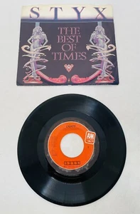 Styx The Best Of Times Lights 45 Record A&M Records 1980s Vintage Vinyl Tested - Picture 1 of 8