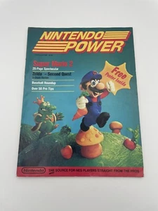 Super Mario bros 2 NES Nintendo Power 1st Issue W/ Zelda Poster July 1988 CLEAN - Picture 1 of 6