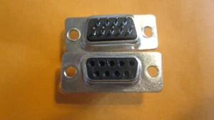 2 Pcs 9 Pin D-Sub Connector 2 Row DB9 Female D-Sub Connector for PC Computer - Picture 1 of 2