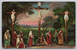 Vtg/Atq Post Card Passion Play No.15 Jesus Christ Crucifixion K366 - Picture 1 of 2