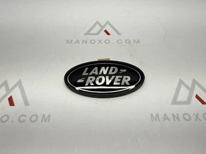 about LAND ROVER OVAL BADGES BLACK ON SILVER -NEW GENUINE PARTS DAG500 - Picture 1 of 1
