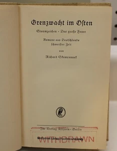 Grenzwacht im Osten. Sturmzeichen. Das große Feuer in German 1915 Prinitng - Picture 1 of 4