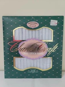 Charles Craft WASTE CANVAS Cross Stitch Fabric 14 Count 12x18 Cotton New Sealed - Picture 1 of 2
