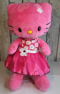 Build a Bear 18" Hello Kitty Limited Valentine's Day Pink Hearts Plush-No Bow - Picture 1 of 12