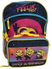 Despicable Me Minions 16" Backpack & Lunch Box Set, Bust A Minion School Bookbag