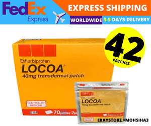 LOCOA 6 Pack (42 Patches)40mg Transdermal Joint Pain Relief - FAST SHIPPING