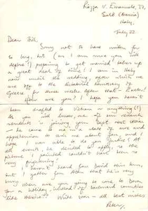 Peter Quartermaine - Autogramm Brief signiert - bespricht seine bevorstehende Hochzeit - Bild 1 von 2