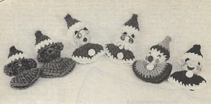 vintage, Sweet Friends of Santa Ornaments crochet pattern instructions - Picture 1 of 1