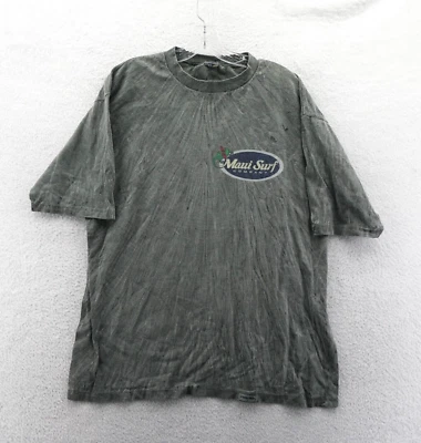 Camisa Maui Surf Company Para Hombres 2XL Gris Manga Corta De Colección Deportes Océano Hawaii Foto 1 de 4