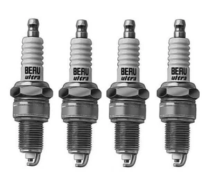 Spark Plugs x 4 Beru Fits Porsche 924 944 Ford MGB Renault Rover Mini Seat VW - Picture 1 of 2