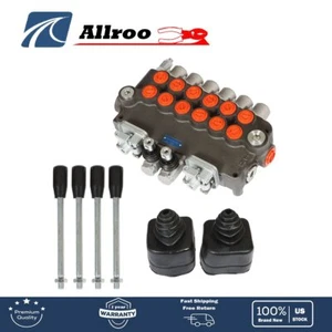 Hydraulic Backhoe Directional Control Valve 6 Spool, 21 GPM w/ 2 Joysticks - Picture 1 of 7