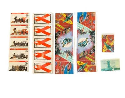 Stamp Lot 22 Of ; Locomotive, Oregon Statehood, AIDS , Space Fantasy - Image 1 of 4