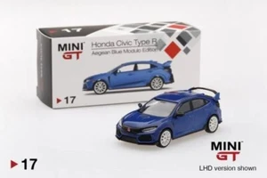 TSM Mini GT 1/64 Honda Civic Type R FK8 Aegean Blue Modulo Edition - MGT00017-L