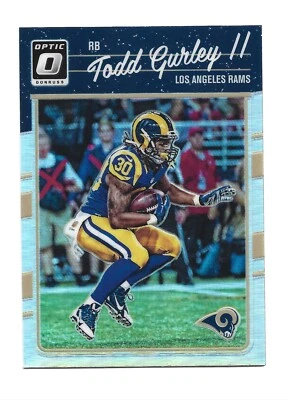2016 Donruss Optic Holo #53 Todd Gurley II Los Angeles Rams Football Card LA - Image 1 of 2