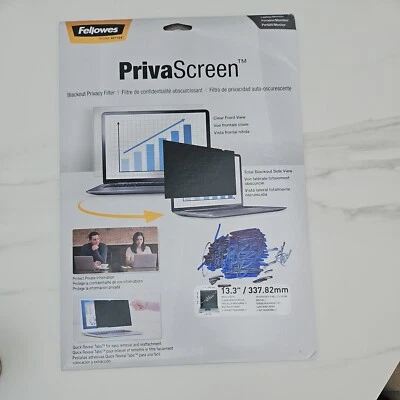 Fellowes PrivaScreen Blackout Privacy Filter 13.3" 16:9 Laptop Brand New EA2708 - Image 1 of 2
