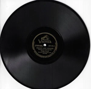 FRANK CRUMIT/FRANKIE AND JOHNNIE   /USED VINYL 78RPM VINYL VICTOR 20715 - Imagen 1 de 4