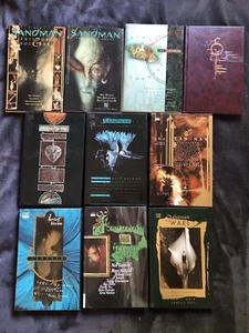 Sandman lot set run #1-10 - Gaiman - DC Vertigo - OOP 1-2 SC 3-10 HC 1st PRINT - Picture 1 of 12