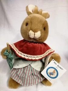 Beatrix Potter " MRS RABBIT " Stofftier 38 cm mit Etikett von Eden Plüschtiere. - Bild 1 von 5