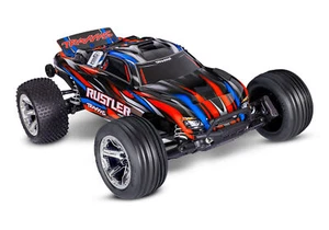 Traxxas Rustler RC Buggy Brushless 2S HD 1/10 2WD RTR Rot 37354-4 - Bild 1 von 12