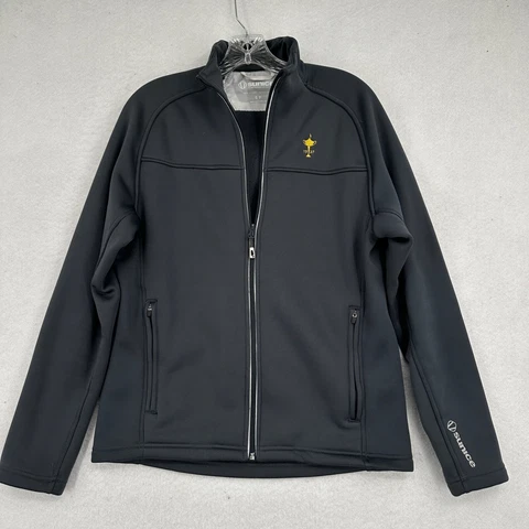 Ryder Cup Golf Jacket Womens Sunice Small Full Zip Gray Logo Soft Shell Pockets Cover