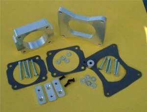 1996-2004 4.6L FORD MUSTANG GT STOCK THROTTLE BODY SPACER AND 1/2 INTAKE SPACER - Picture 1 of 2