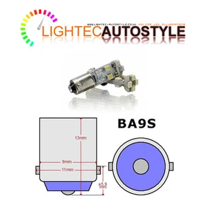 2x 8 SMD CANBUS LED PURE WHITE INDICATOR SIDELIGHT REPEATER 233 T4W BA9S BAYONET - Picture 1 of 1