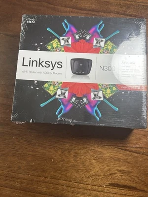 Linksys N300 Wifi Router with ADLS2+ Modem Brand New Sealed - Image 1 of 4