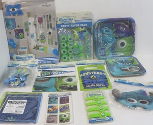 Monsters Inc Birthday Decorations Monster Inc Party Supplies LARGE VINTAGE LOT - Picture 1 of 12