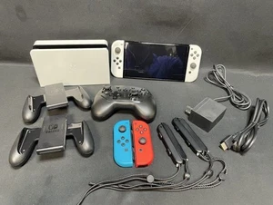 Nintendo Switch OLED HEG-001 Console w/ Many Accessories & Controller - Picture 1 of 9