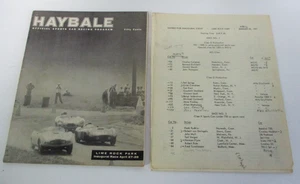 1957 Inaugural Lime Rock Official Sports Car Racing Program w/ 2nd Entry Sheet - Picture 1 of 6