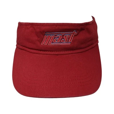 Sombrero visera con tirantes de mástil rojo talla única ajustable yunque bordado Foto 1 de 4