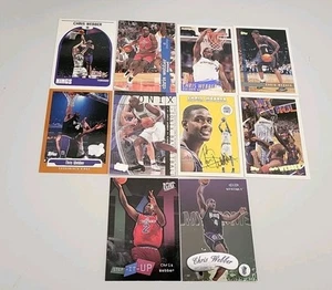 LOT 10 NBA CARDS CHRIS WEBBER SKYBOX UD HOOPS FLEER # BULLETS KINGS WARRIORS - Bild 1 von 4