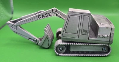 Case Pewter Excavator 688 Heavy Equipment Model - Image 1 of 4