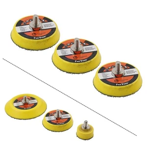 3 Stück 1/2/3 Zoll Klett Stützpads Schleifteller Schleifer Platte Polierer M6 - Bild 1 von 28