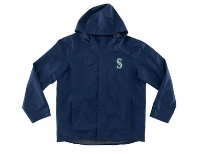 SEATTLE MARINERS x T-MOBILE PARK Blue MLB BASEBALL RAIN JACKET Fan Coat Men's XL - Image 1 of 4