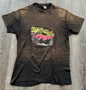 Vintage 1982 ‘51 Chevrolet Hot Rod Car Shirt Size Large Made USA - Faded - Picture 1 of 13