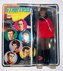 Vintage 1974 Mego Star Trek Lt. Uhura 8" Figur Mint Figure & Card. Beam Me Up! - Bild 1 von 4