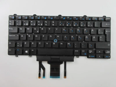 Swedish Keyboard DELL LATITUDE 5480 PK1313D3B19 04PTC5 Original - Image 1 of 2