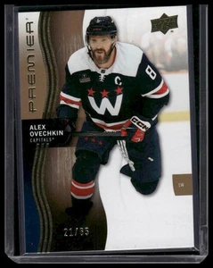 2023-24 Upper Deck Premier #58 Alex Ovechkin Gold #/65 - Imagen 1 de 2