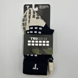 Calcetines TRUsox 3.0 Mid-Calf Crew Grip - Medianos M 7-9.5 W 8-10.5 Azul Marino/Blanco *NUEVOS* - Imagen 1 de 10