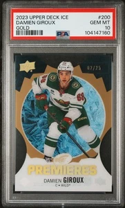 2023 Upper Deck Ice #200 Damien Giroux Gold PSA 10 - Picture 1 of 2