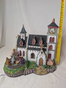 Lemax Weihnachtsdorf Church of the Nativity Animated Musical w/ Crosses Works - Bild 1 von 21