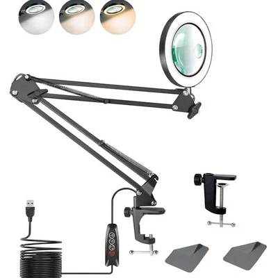 Professionelle Lupenlampe 10-fach 15-fach mit dimmbarer Beleuchtung - Bild 1 von 4